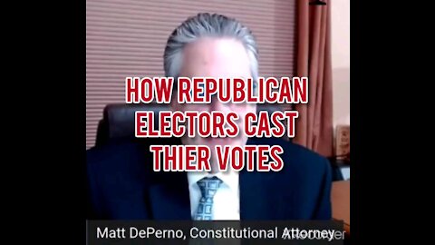 HOW REPUBLICAN ELECTORS CAST THEIR VOTES!