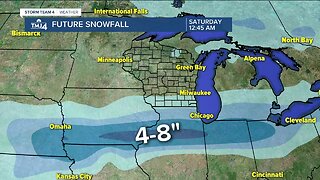 Chance of light snow Thursday night