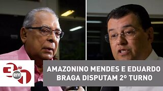 Amazonino Mendes e Eduardo Braga disputam 2º turno em eleição suplementar no Amazonas