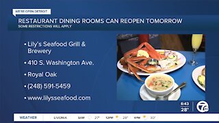 Dining Rooms Set to Begin Reopening Tomorrow