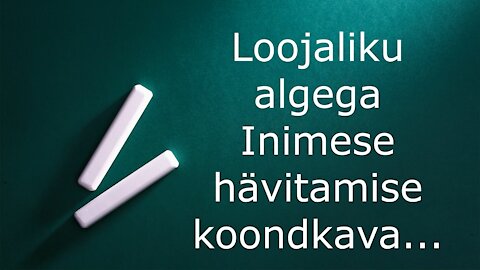 Pöördepunkt. Loojaliku algega Inimese hävitamise koondkava...