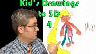 Modeling a kids drawing in 3D - Good boy Max