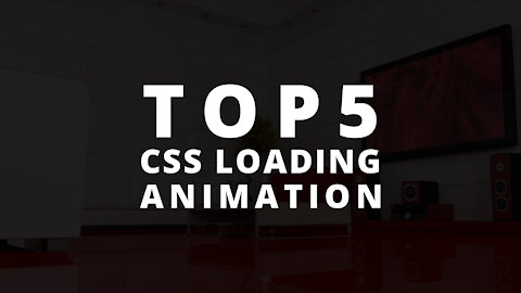 Top 5 CSS Loading animation | Links in description