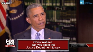 Obama - I Guarantee Hillary Will Not Be Treated Differently By DOJ