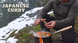 JAPANESE CURRY | SOLO HIKE | NATURE ASMR