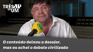 Marcelo Madureira: "O conteúdo deixou a desejar, mas eu achei o debate civilizado"