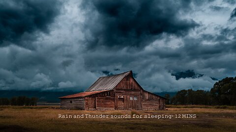 Heavy rain & Thunder sounds for sleeping-Thunderstorm sounds-Relaxing videos.