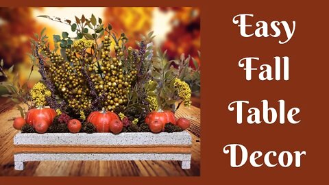 Fall Crafts: Easy Fall Centerpiece | Easy Fall Table Decor