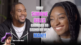 Simone Biles Stands By Her Man!!