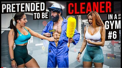 CRAZY CLEANER shocks GIRLS in a GYM prank _6 _ Aesthetics in Public