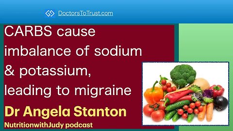 ANGELA STANTON 3 | CARBS cause imbalance of sodium & potassium, leading to migraine