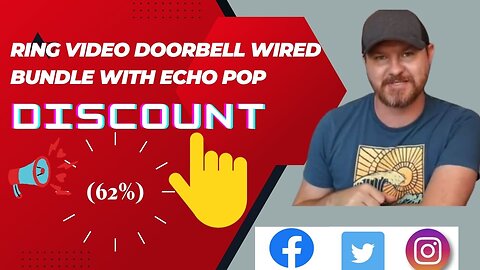 Ring Video Doorbell Wired bundle with Echo Pop