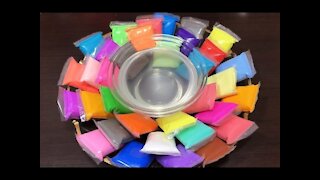 MIXING CLAY INTO CLEAR SLIME | SLIMESMOOTHIE | SATISFYING SLIME VIDEO | Boom Slime