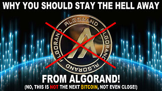 Why you should stay the hell away from Algorand! It IS NOT the next ₿itcoin! 💩🟡