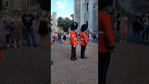 Changing of the Guards tower of London inspection #toweroflondon