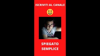 Iscriviti al canale #shorts Spiegato Semplice