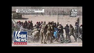 Mainstream media ignores 'shocking' video of migrants storming border