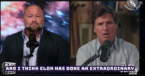 Tucker Carlson to Alex Jones: "I think Elon has done an extraordinary thing by opening up X