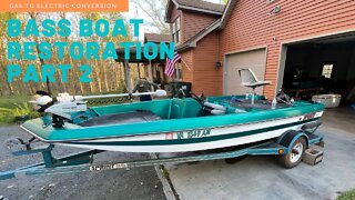 Electric Bass Boat Conversion/Restoration Part 2