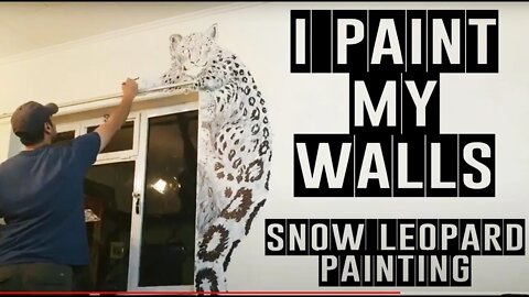 I Paint My Walls | Snow Leopard Painting Time lapse