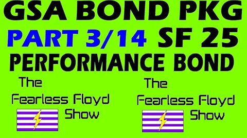 SF 25 PERFORMANCE BOND STANDARD FORM COMPLETION - PART 3/14