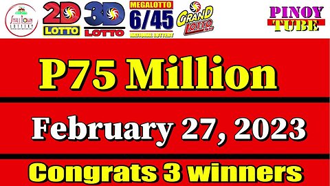 Lotto Result Today 9pm February 27 2023 6/55 6/45 4D Swertres Ez2 PCSO