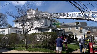 Lynbrook Fire Department, NY - Mutual Aid House Fire to Valley Stream - April 12th, 2023