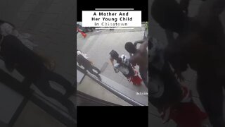 A Mother And Her Young Child In Chinatown Were Brutally Struck To Black Male, Vancouver. Canada