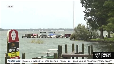 Heather Leigh in Pinellas County | Reporter Heather Leigh tracks the conditions in Tarpon Lake.