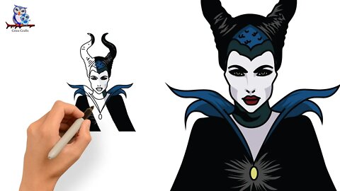 How To Draw Maleficent Mistress of Evil - Tutorial