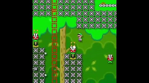 Speeding on Piranha Plants clip #mariomaker2 #nintendo #smm2