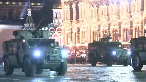 Happening Now In Russia: 2nd Night Of Rehearsals For The Military Parade On Red Square On May 9th