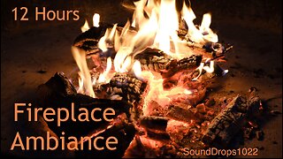 12-Hour Continuous Fireplace Ambience.