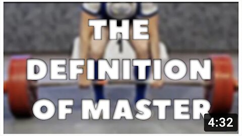MASTER... cosa significa | POWERLIFTING
