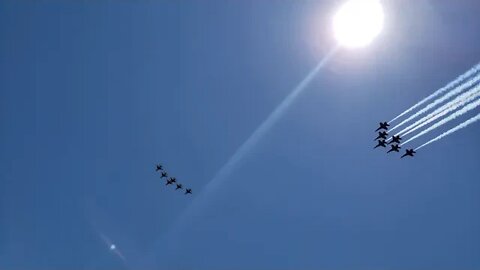 5-2-2020 (1:35 PM EDT) - Blue Angels Fly Over Kennestone Hospital to Honor Pandemic First Responders