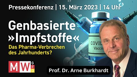 Prof. Dr. Arne Burkhardt - MWGFD-Pressekonferenz vom 15.03.2023