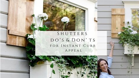 Shutters Do's and Don'ts for Instant Curb Appeal