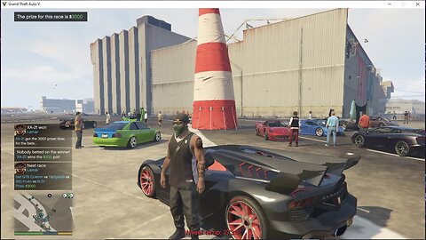 Racing with my supercar in GTA V