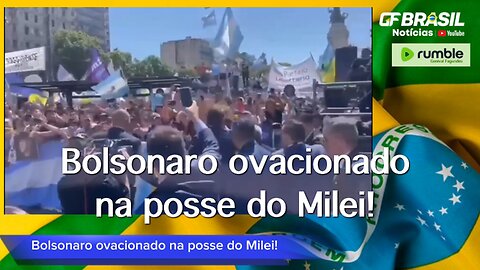 Bolsonaro ovacionado na posse do Milei, Buenos Aires, Argentina, 10/12/2023!