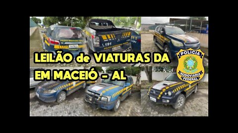 LEILÃO DE VIATURAS DA POLÍCIA RODOVIÁRIA FEDERAL EM MACEIÓ - ALAGOAS NO DIA 14/10/2021 *trailblazer*