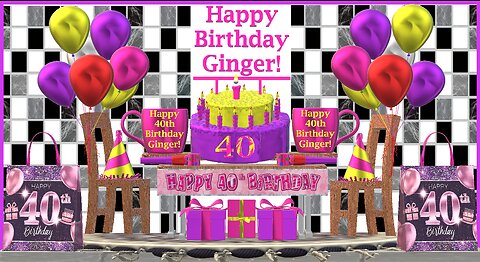 Happy Birthday 3D - Happy 40th Birthday Ginger - Happy Birthday To You - Happy Birthday Song