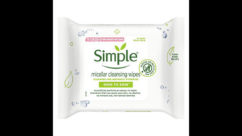 Simple Micellar Makeup Remover Wipes 25 Count (6 Pack)