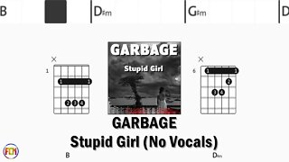 GARBAGE Stupid Girl FCN GUITAR CHORDS & LYRICS No Vocals