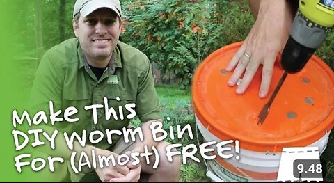 How To Make A DIY 2-Bucket Worm Composter For FREE