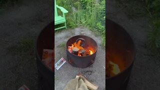 Getting a fire started with Newspaper