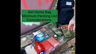 Get Home Bag: Minimum Packing List Considerations
