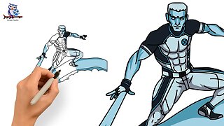 How to Draw Iceman from X-Men - Step by Step