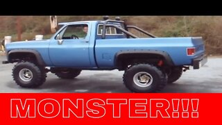 Project Big Blue Lifted 1977 Scottsdale Square Body Monster 38 Inch Super Swampers