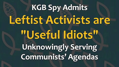 KGB Spy: Leftists are "Useful Idiots" Serving Communists Unknowingly - Yuri Bezmenov [mirrored]