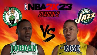 Michael Jordan vs Derrick Rose - Boston Celtics vs Utah Jazz - Season 2: Game 30
